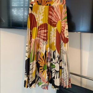 Zara midi skirt elastic waist